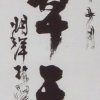 A002 林谋秀---芳草天涯 行书 87x21cm 